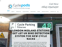 Tablet Screenshot of cyclepods.co.uk